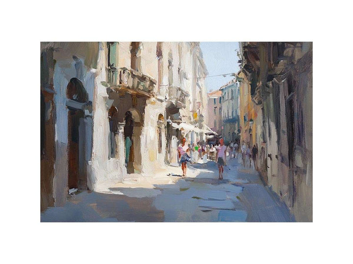 Venice Streets Oil Painting 