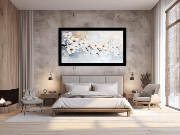 White Flowers Painting 