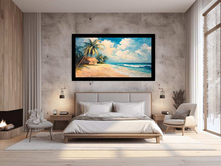 Retro Beach Painting 