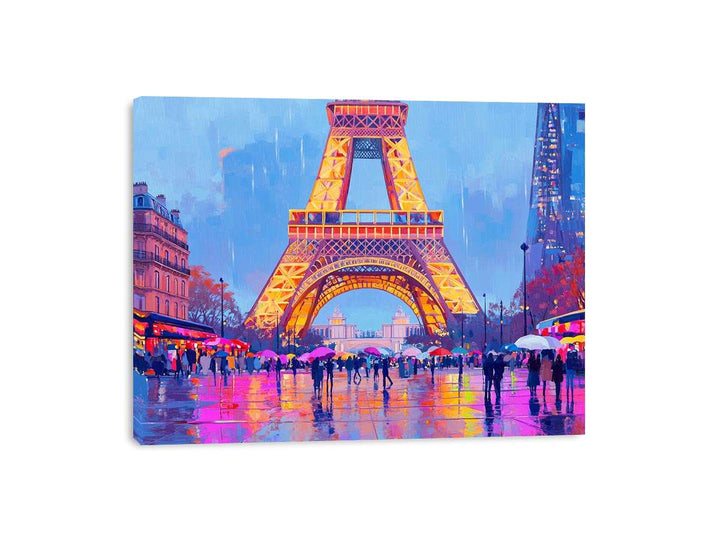 Eiffel Canvas Painting 