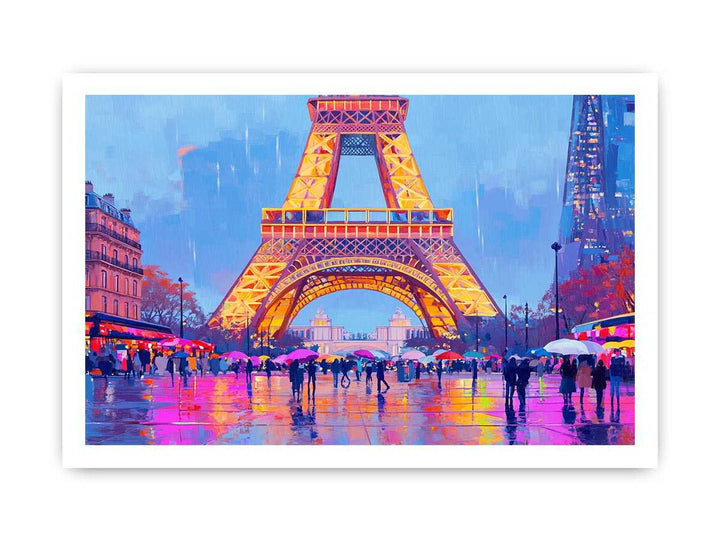 Eiffel Canvas Painting 