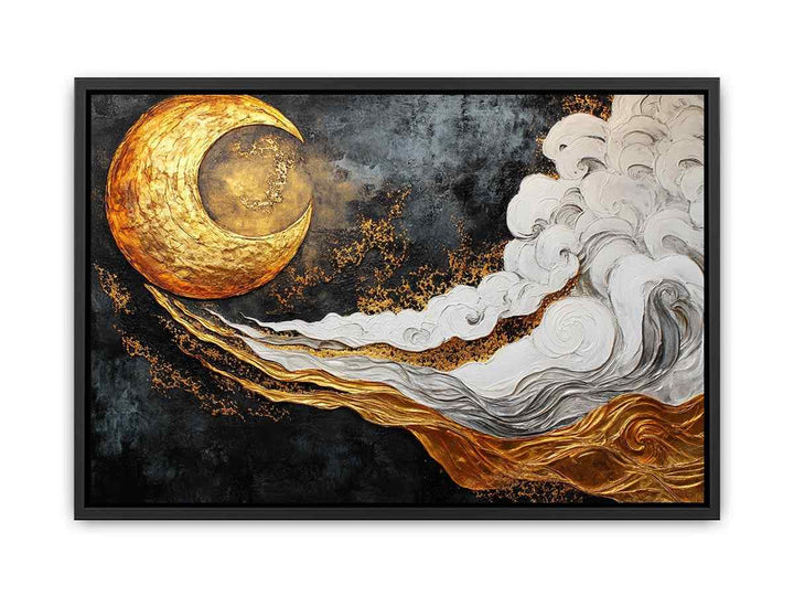 Sun And Moon Canvas Painting 