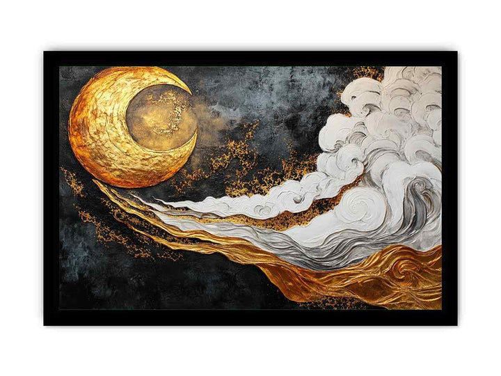 Sun And Moon Canvas Painting 