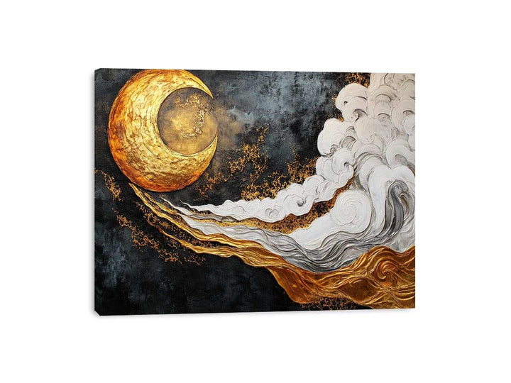 Sun And Moon Canvas Painting 