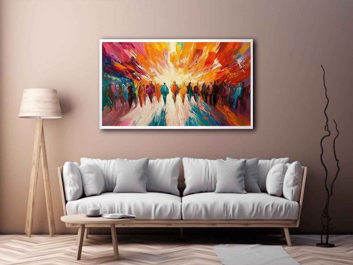 Urban Ballet Canvas Painting 