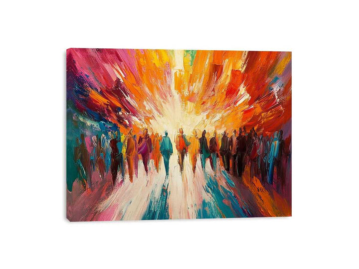 Urban Ballet Canvas Painting 