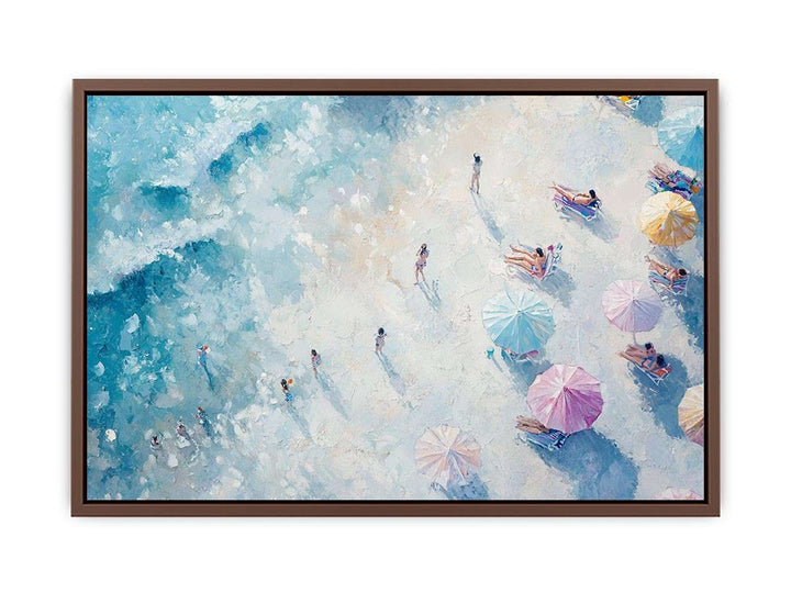 Footprints in the Sand Canvas Painting 