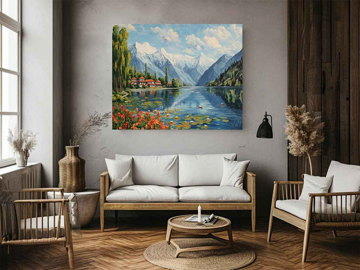 Timeless Valleys of Kashmir Painting 