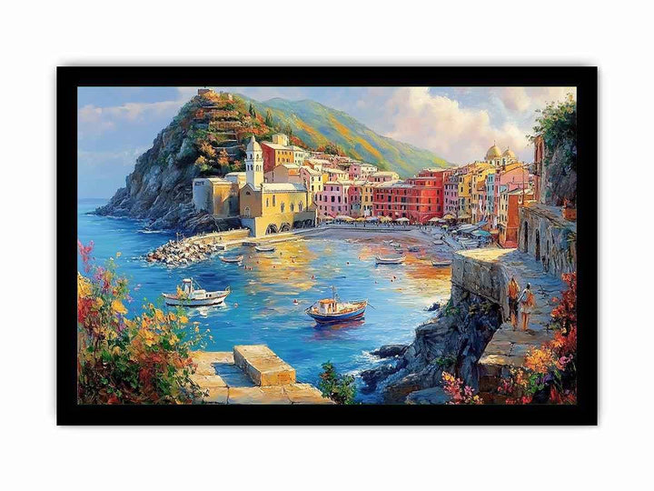 Vernazza Cinque Terre Italy Canvas Painting 