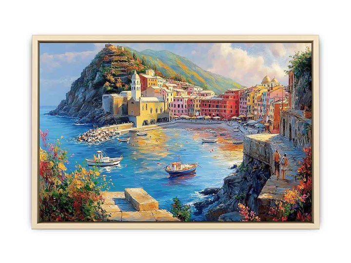 Vernazza Cinque Terre Italy Canvas Painting 