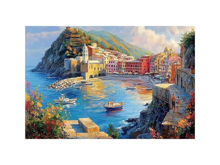 Vernazza Cinque Terre Italy Oil Painting 