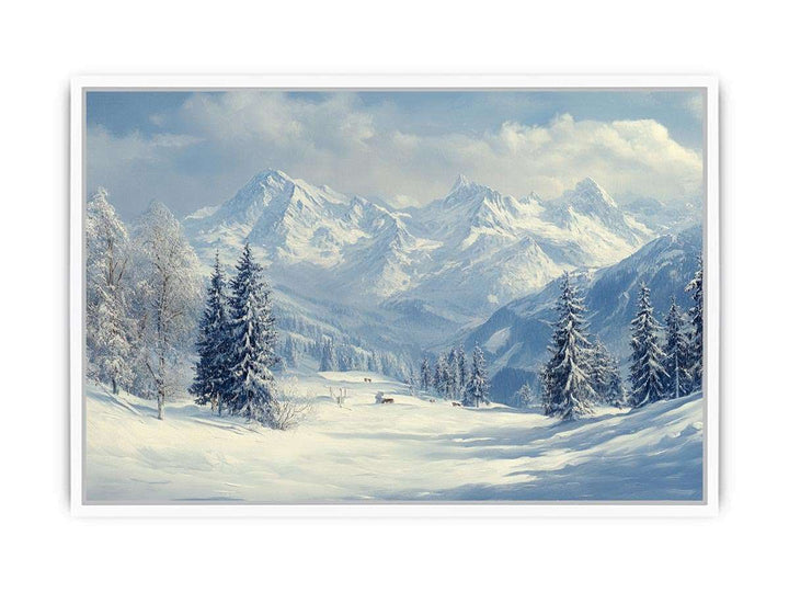 Crown of the Alps Canvas Painting 