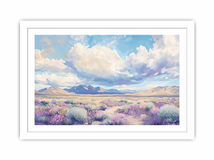 A Soft Symphony of Clouds and Bloom Canvas Painting 