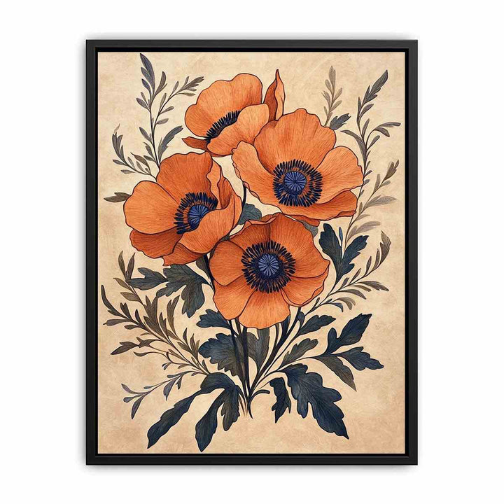 Poppies Under the Sun Canvas Painting 