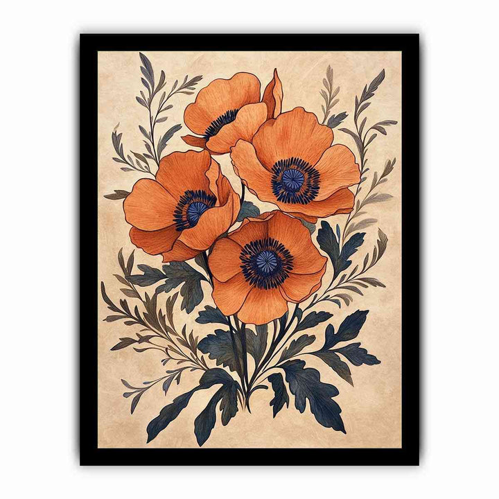 Poppies Under the Sun Canvas Painting 