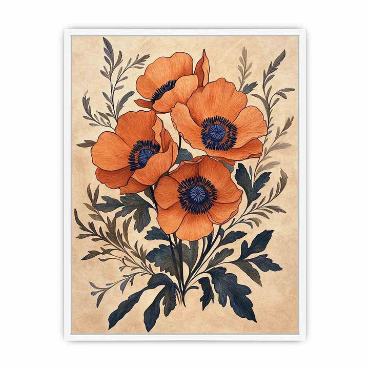 Poppies Under the Sun Canvas Painting 