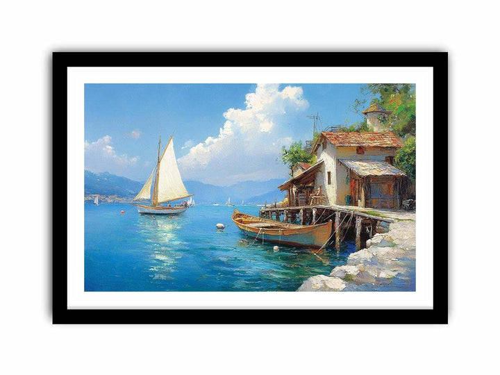 Harbor Canvas Painting 