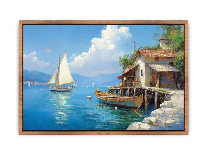 Harbor Canvas Painting 