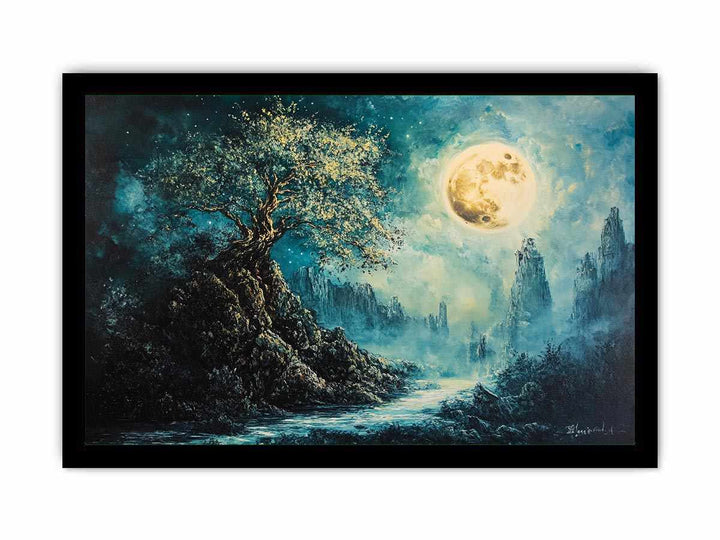 The Mystical Pathway Canvas Painting 