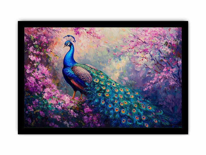 Magestic Peacock Canvas Painting 