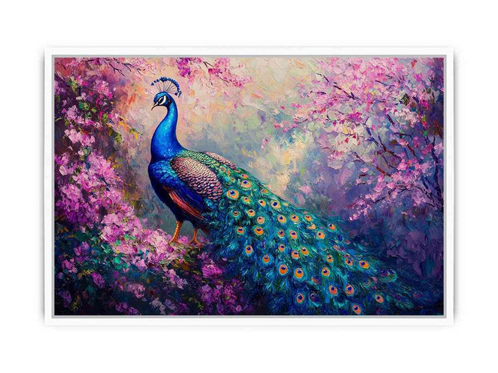 Magestic Peacock Canvas Painting 