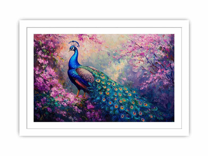 Magestic Peacock Canvas Painting 