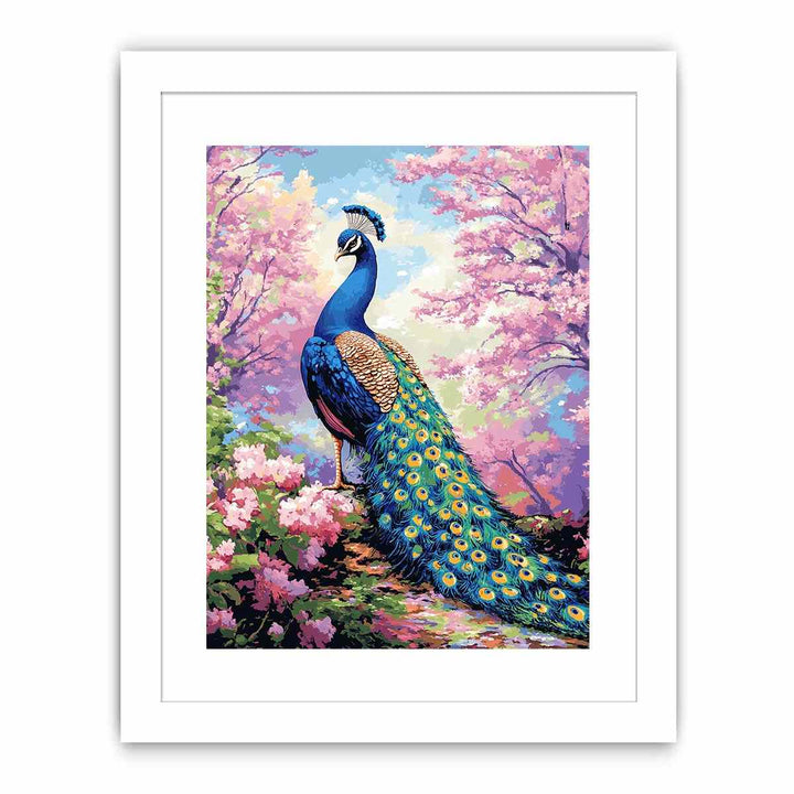 Magestic Peacock Canvas Painting 