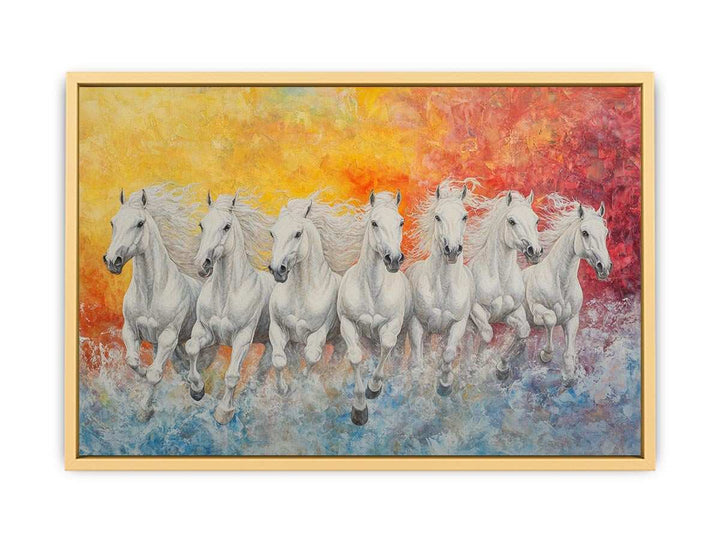 Seven Spirits on the Run Canvas Painting 