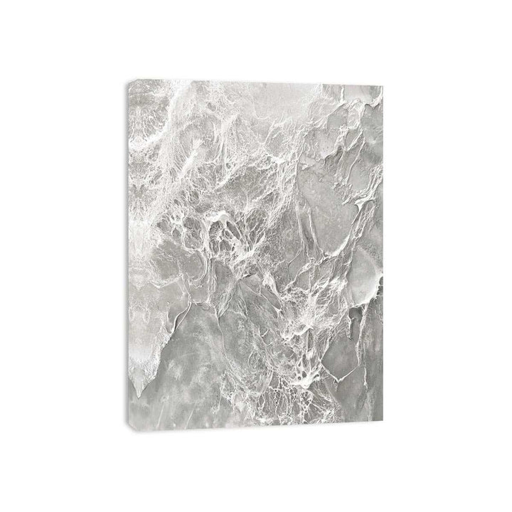 Silver Abstract Canvas Painting 