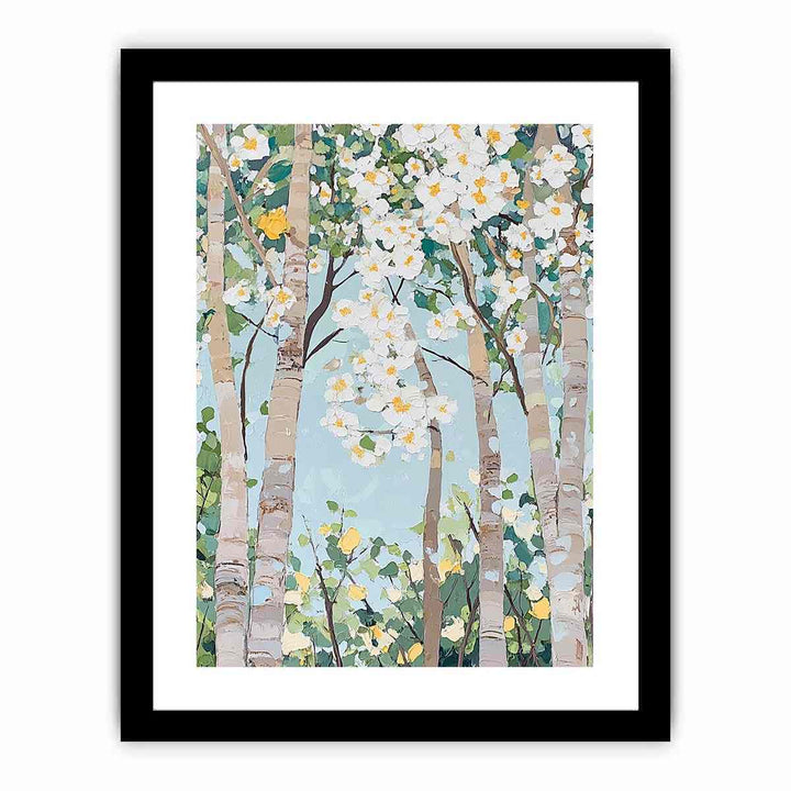 Abstract Trees Canvas Painting 