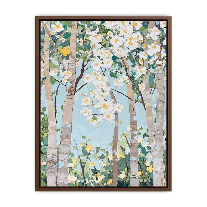 Abstract Trees Canvas Painting 