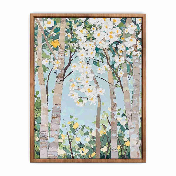 Abstract Trees Canvas Painting 