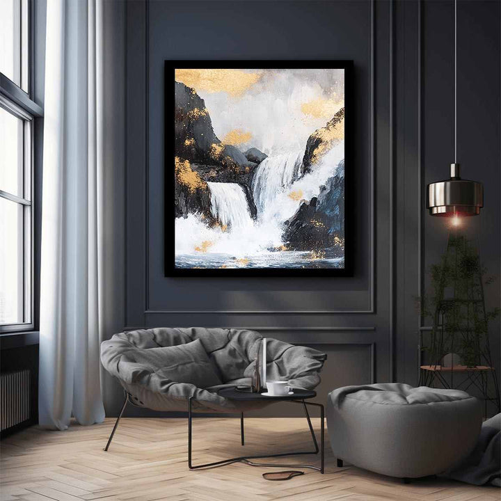 Waterfall Canvas Painting 