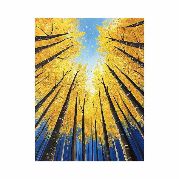 Aspen Forest Oil Painting