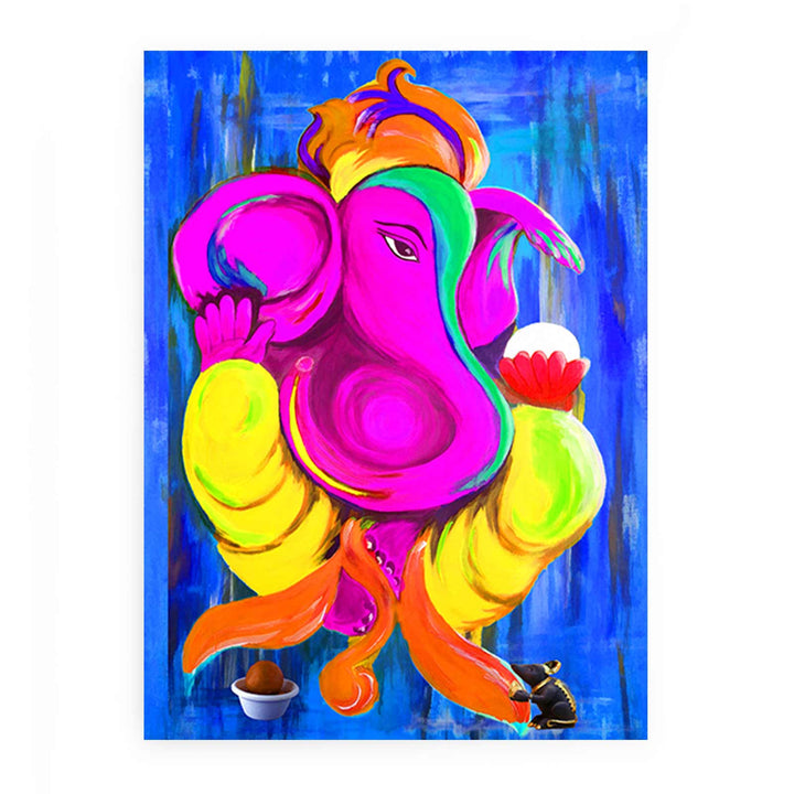 Ganesha Pink Painting