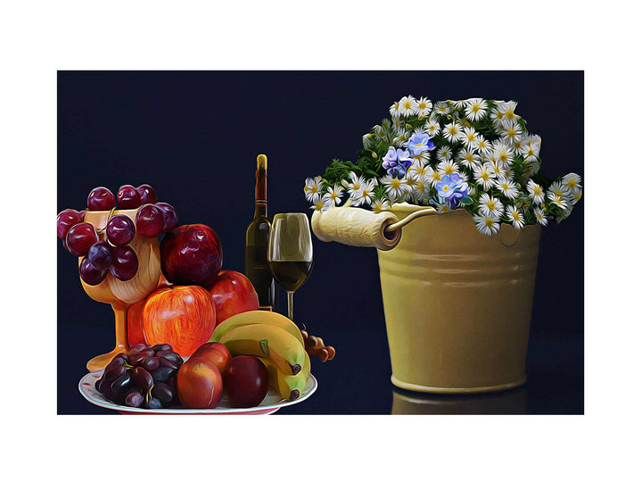 Wine Still Life Painting