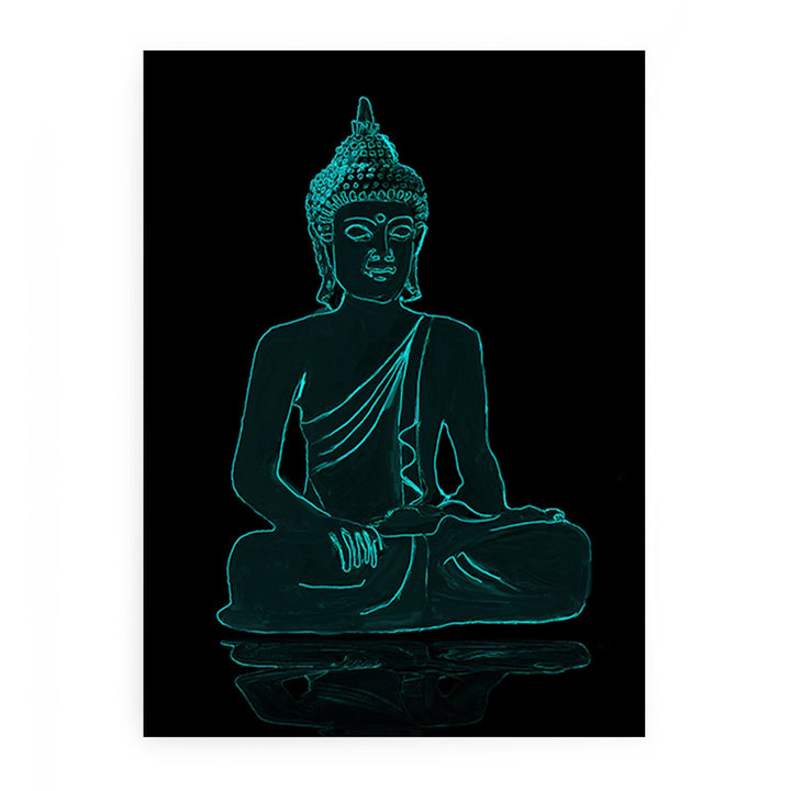 Glow in Dark  Buddha Painting