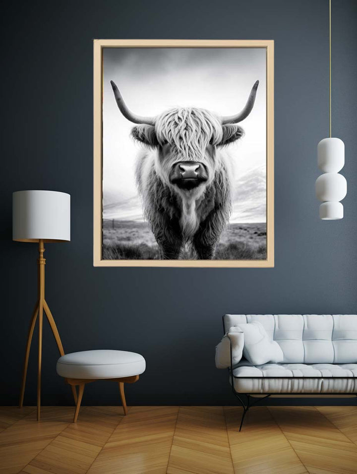 Highland Cow Painting Art Print