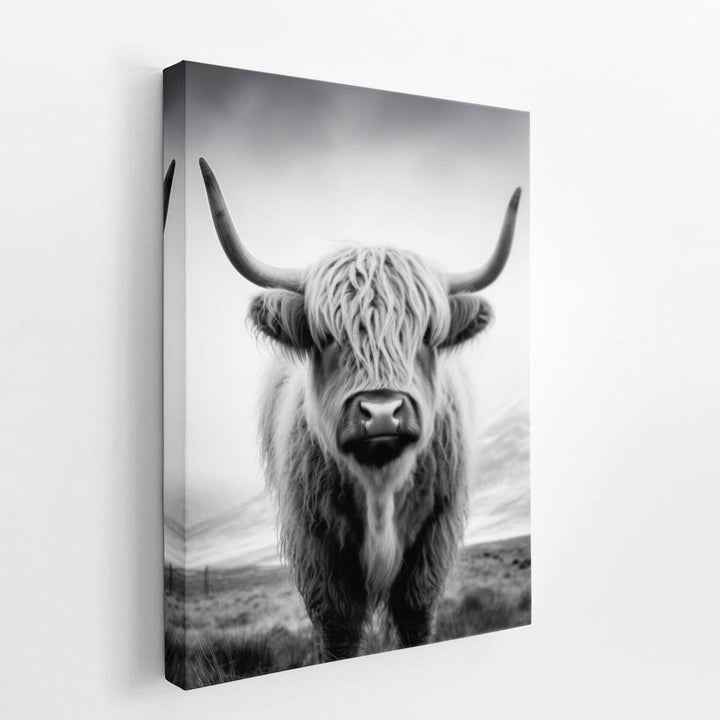 Highland Cow Painting  canvas Print