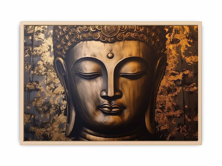 Gold Leafed Buddha  framed Print