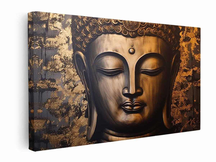 Gold Leafed Buddha   canvas Print