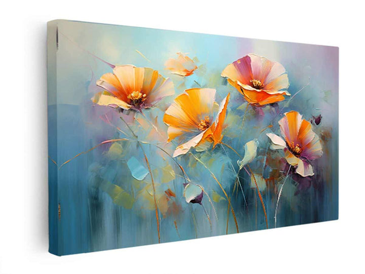 Bright Flowers Art   canvas Print