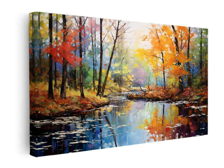 Rainbow Tree Art   canvas Print