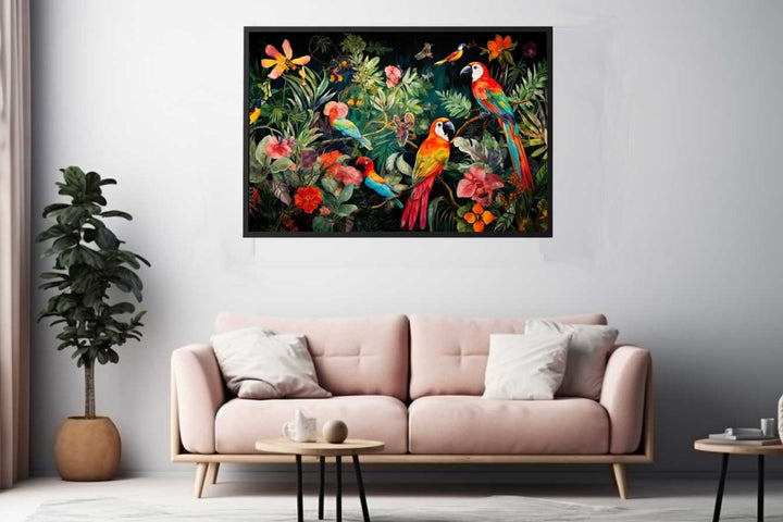  Birds Tropical Art  Print