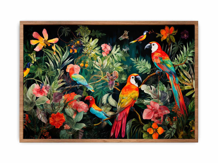  Birds Tropical Art   Painting