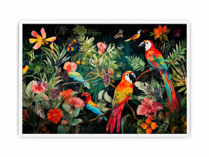  Birds Tropical Art   Painting