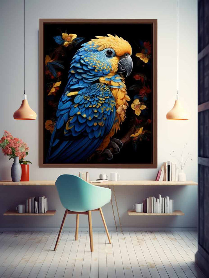 Cockatoo Colorful Painting Art Print