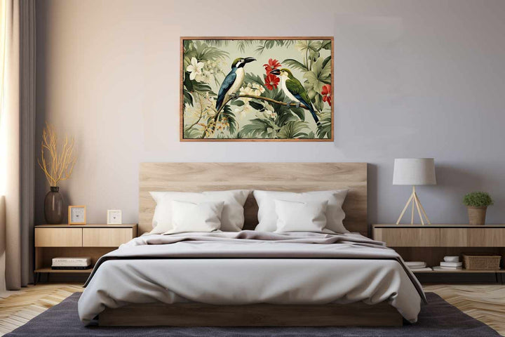  Lily Birds Tropical Wall Art  Print