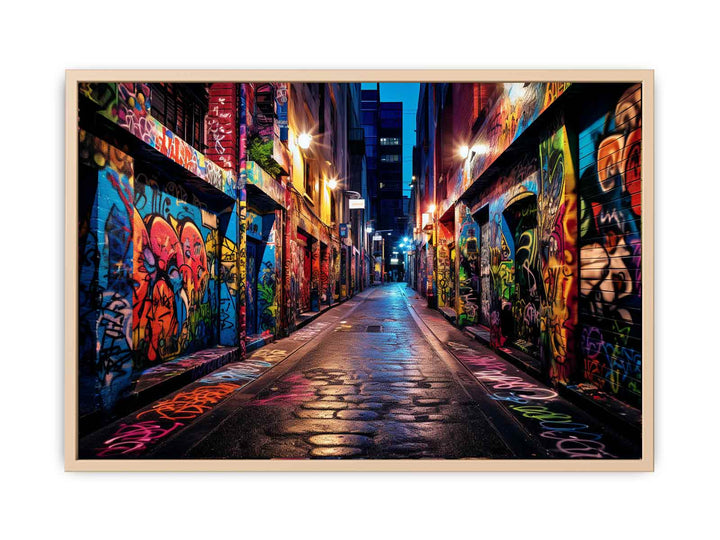 Graffiti Street Art  framed Print