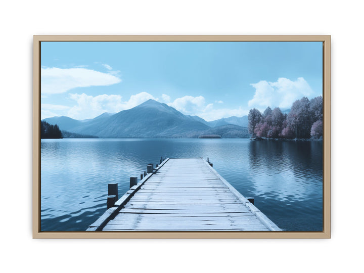 Tranquil Jetty Art  framed Print